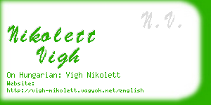 nikolett vigh business card